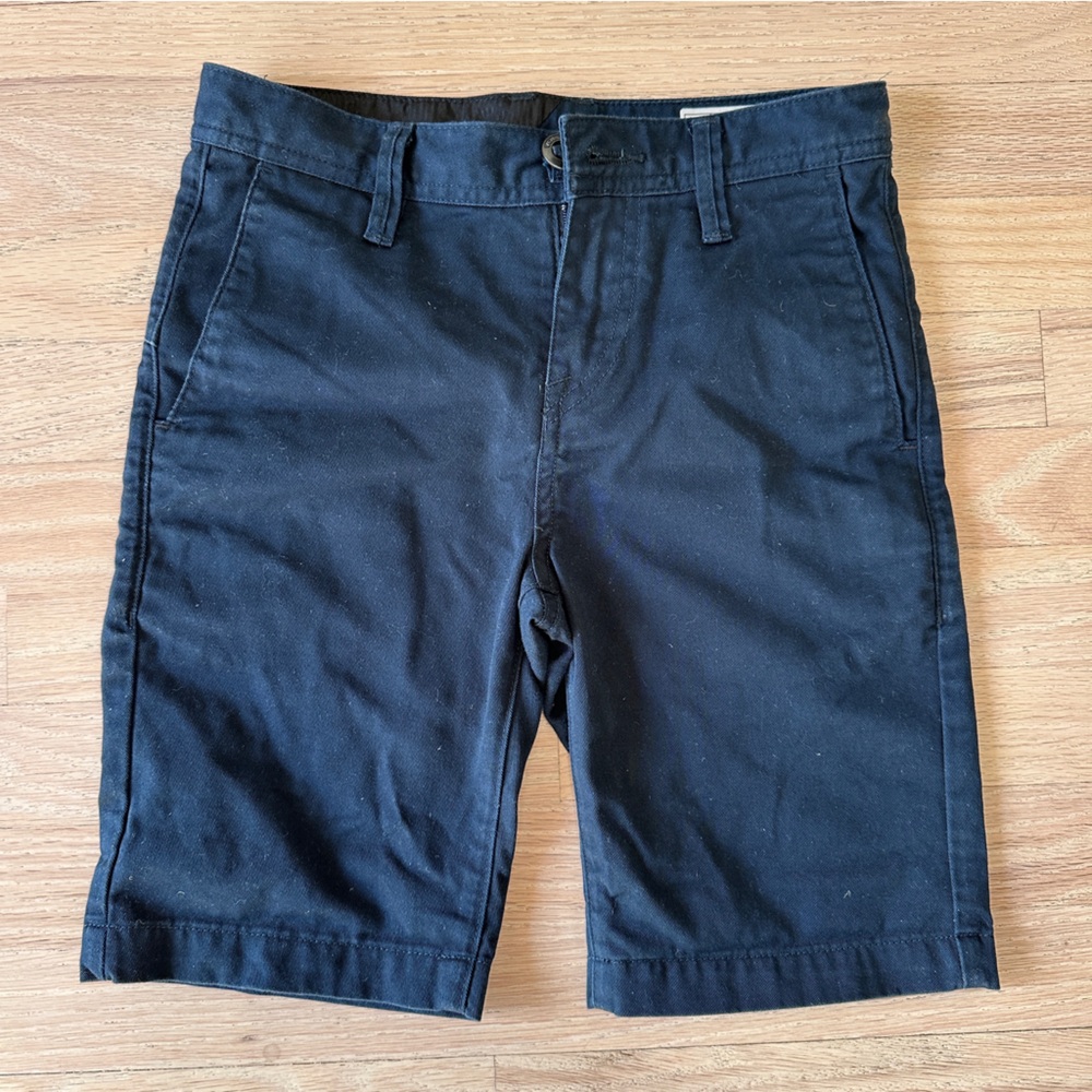Volcom Boys Chino Shorts - Navy Blue